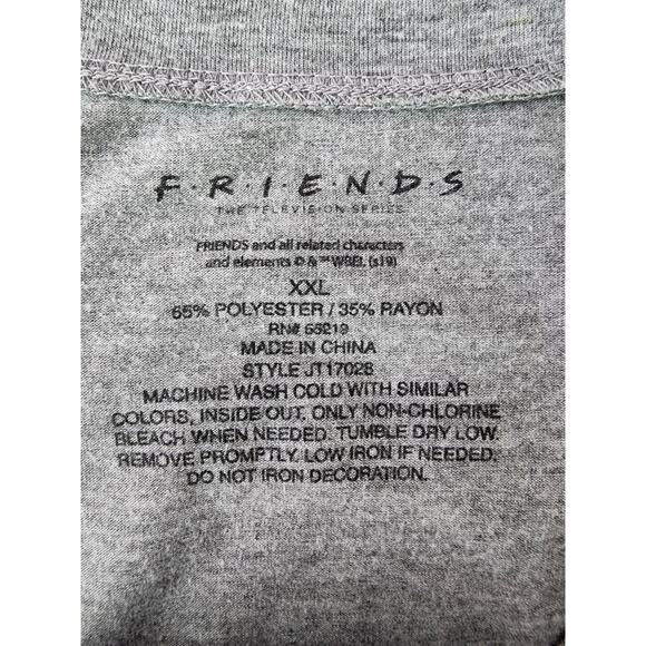 Central Perk F.R.I.E.N.D.S Womens XXL Gray T-shirt - Picture 5 of 5